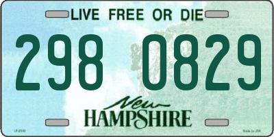 NH license plate 2980829