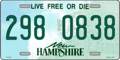 NH license plate 2980838