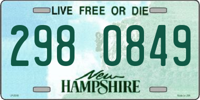 NH license plate 2980849