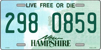 NH license plate 2980859