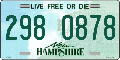 NH license plate 2980878