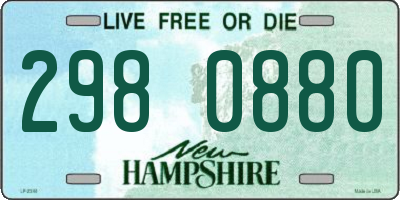 NH license plate 2980880