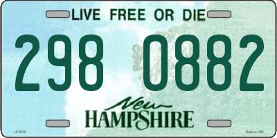 NH license plate 2980882