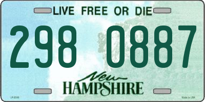 NH license plate 2980887