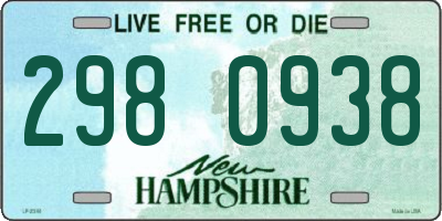 NH license plate 2980938