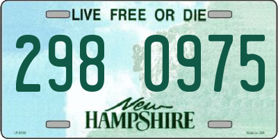 NH license plate 2980975