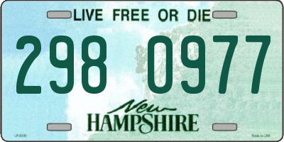 NH license plate 2980977