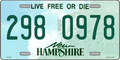 NH license plate 2980978