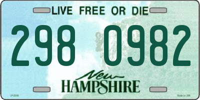 NH license plate 2980982