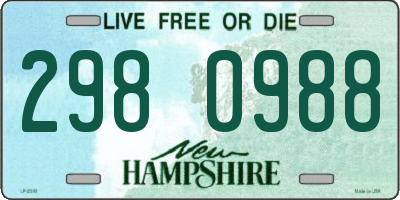 NH license plate 2980988