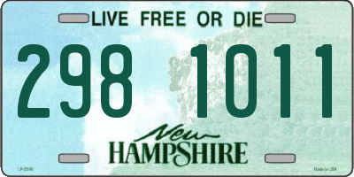 NH license plate 2981011