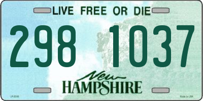NH license plate 2981037