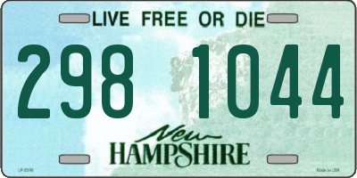 NH license plate 2981044