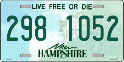 NH license plate 2981052