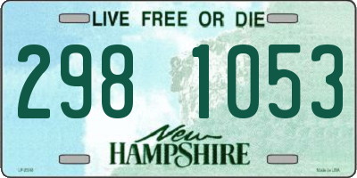 NH license plate 2981053