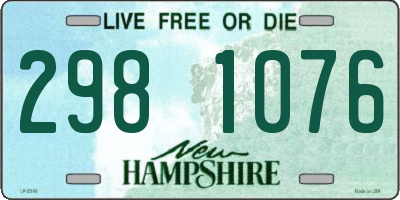 NH license plate 2981076