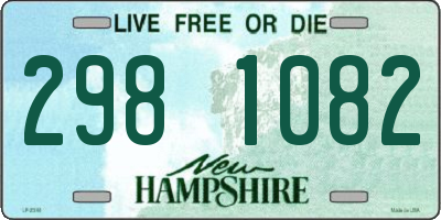 NH license plate 2981082