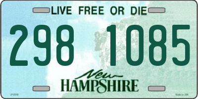 NH license plate 2981085
