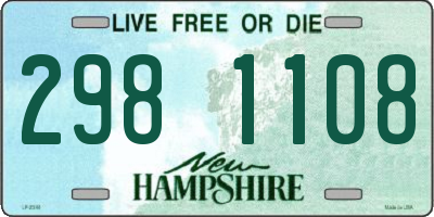 NH license plate 2981108