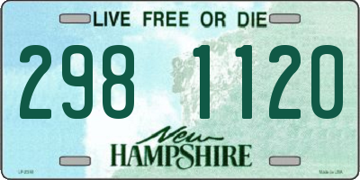 NH license plate 2981120