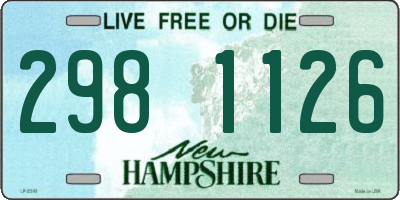 NH license plate 2981126