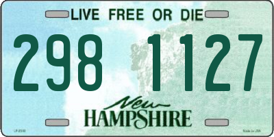 NH license plate 2981127