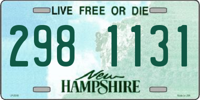 NH license plate 2981131