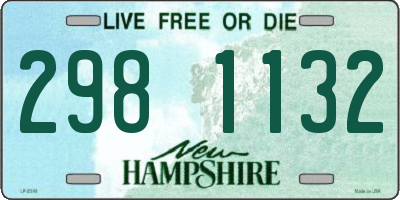 NH license plate 2981132