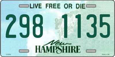 NH license plate 2981135