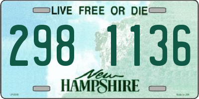 NH license plate 2981136