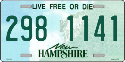 NH license plate 2981141