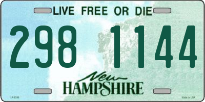 NH license plate 2981144