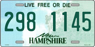 NH license plate 2981145