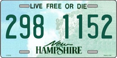 NH license plate 2981152