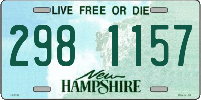 NH license plate 2981157