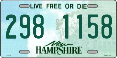 NH license plate 2981158