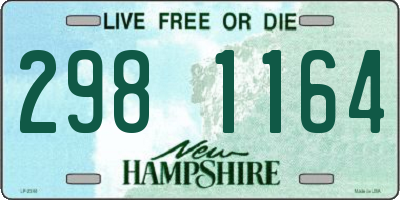 NH license plate 2981164