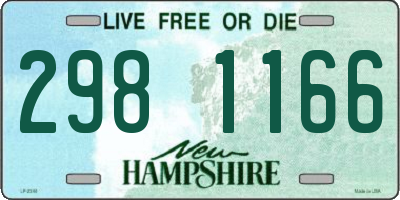 NH license plate 2981166