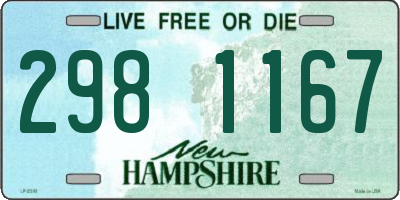 NH license plate 2981167