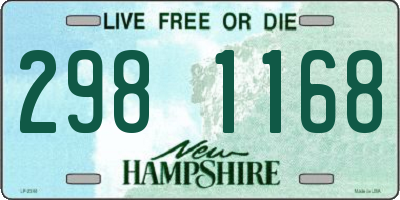 NH license plate 2981168