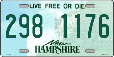 NH license plate 2981176