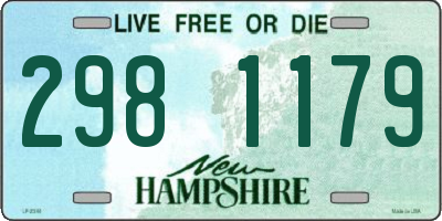 NH license plate 2981179