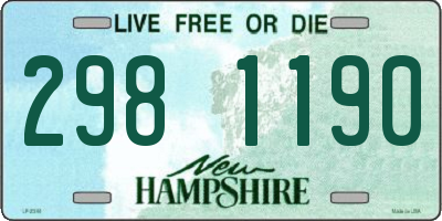 NH license plate 2981190
