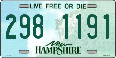 NH license plate 2981191