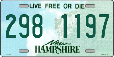 NH license plate 2981197