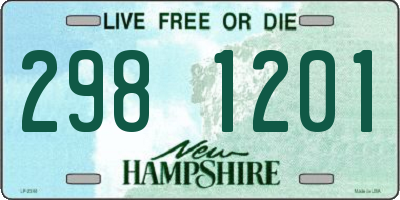 NH license plate 2981201