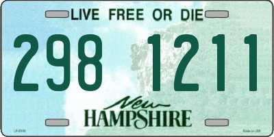 NH license plate 2981211