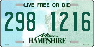 NH license plate 2981216