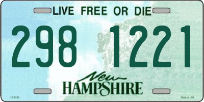 NH license plate 2981221