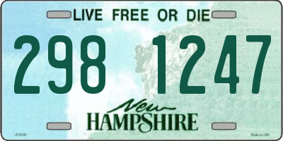 NH license plate 2981247